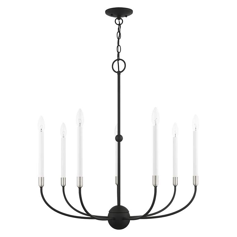 Image 4 Clairmont 7 Light Black Chandelier more views