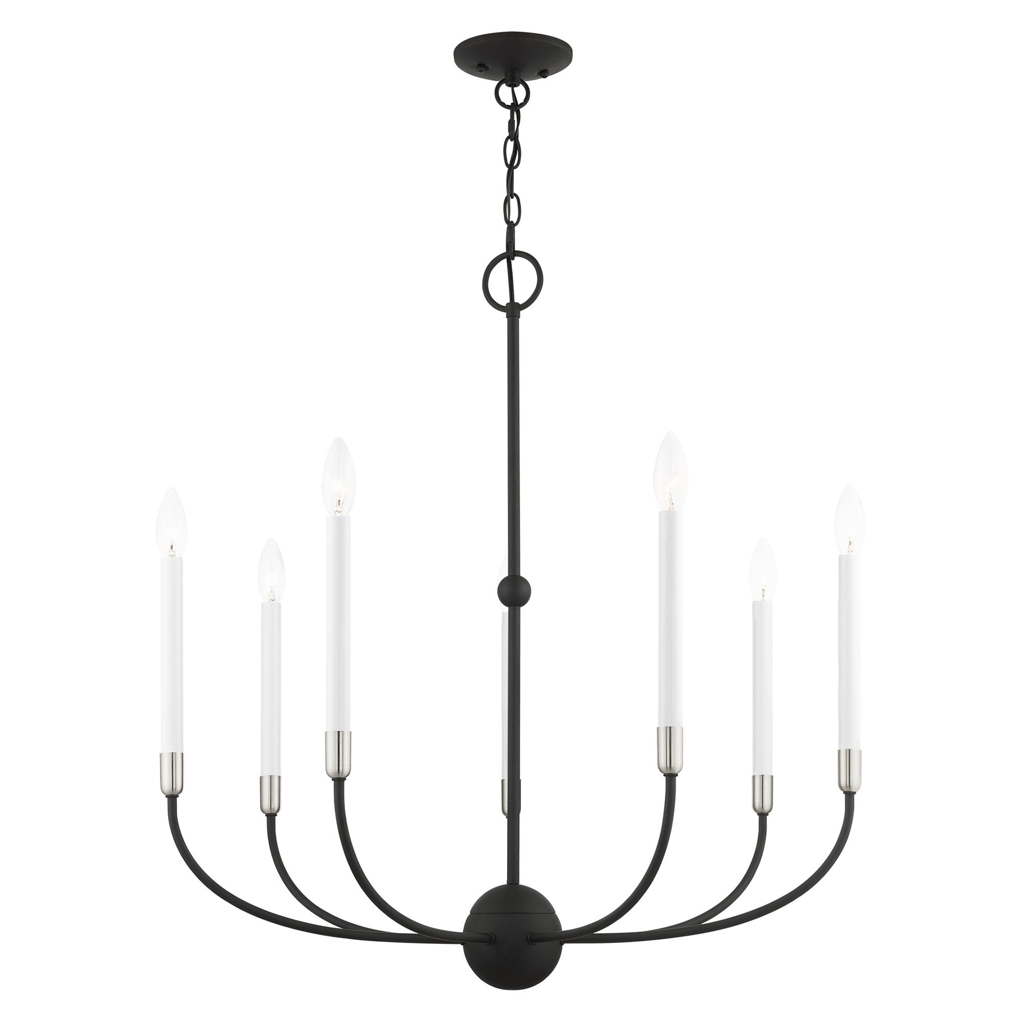 Image 5 Clairmont 7 Light Black Chandelier more views