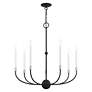 5_Clairmont 7 Light Black Chandelier more views