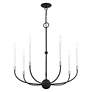 6_Clairmont 7 Light Black Chandelier more views
