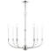 Clairmont 7 Light Brushed Nickel Chandelier