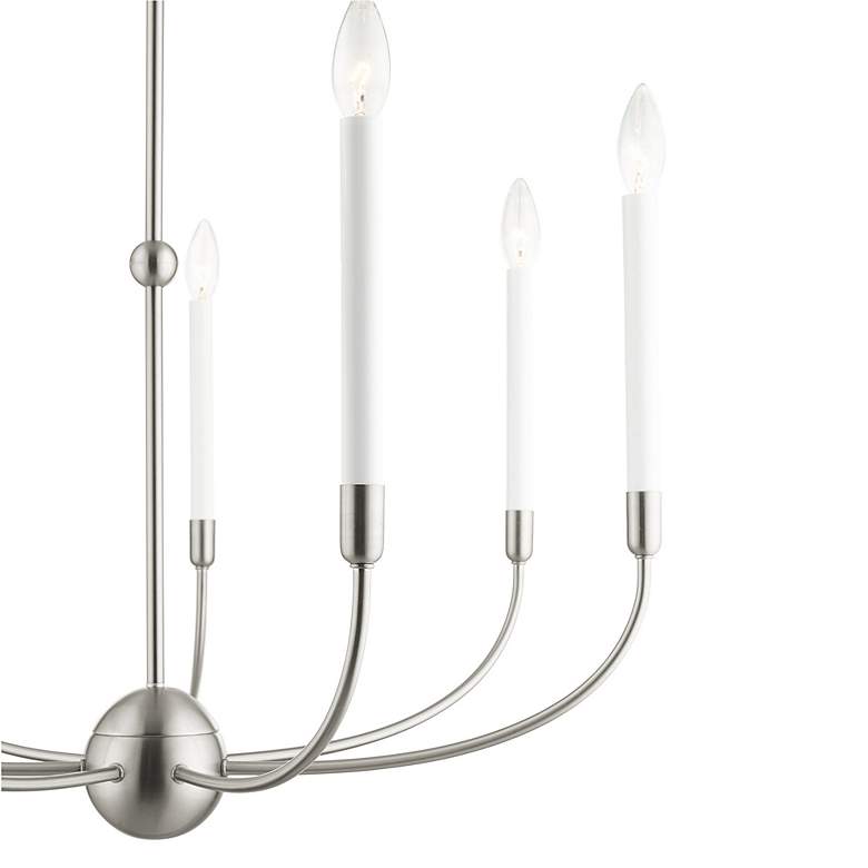 Image 7 Clairmont 7 Light Brushed Nickel Chandelier more views