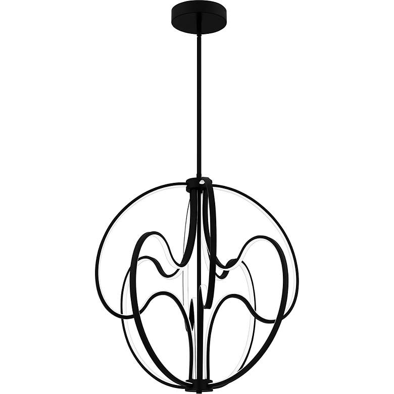 Image 3 Clairon Integrated LED Matte Black Pendant Light more views