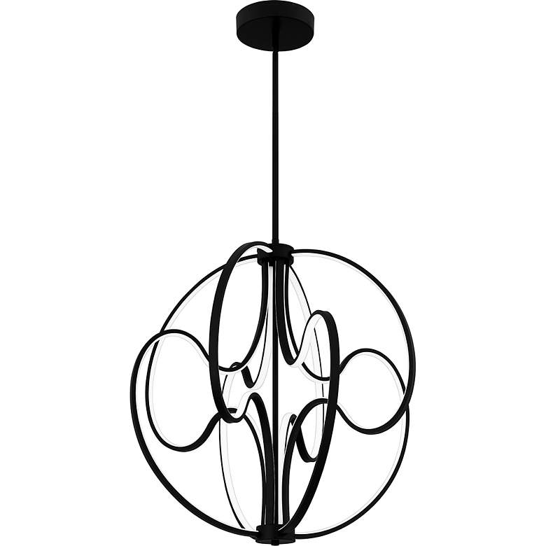 Image 4 Clairon Integrated LED Matte Black Pendant Light more views