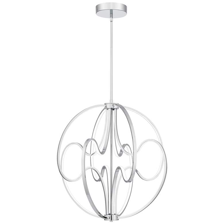 Image 1 Clairon Integrated LED Polished Chrome Pendant Light