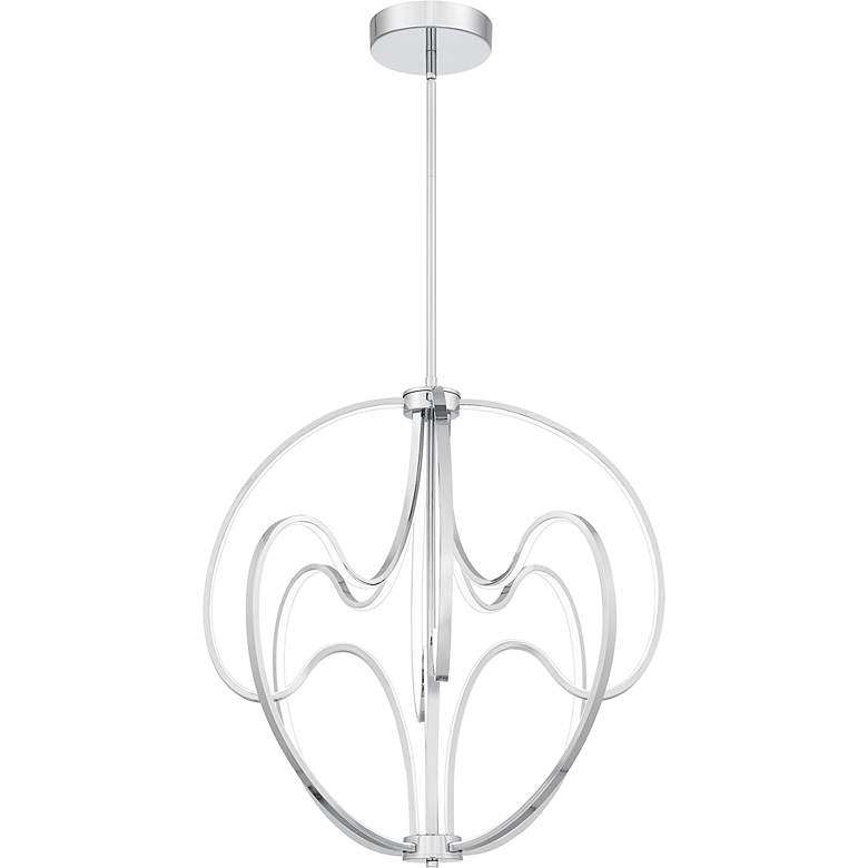 Image 3 Clairon Integrated LED Polished Chrome Pendant Light more views