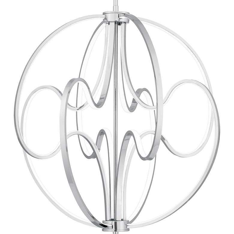 Image 5 Clairon Integrated LED Polished Chrome Pendant Light more views
