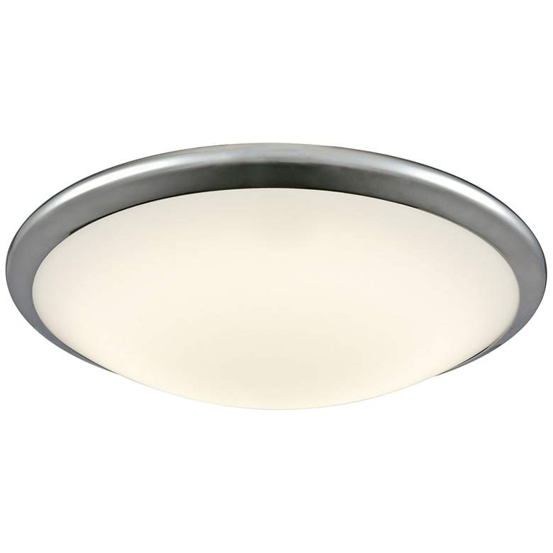 Image 1 Clancy 15" Wide Chrome Round LED Ceiling Light