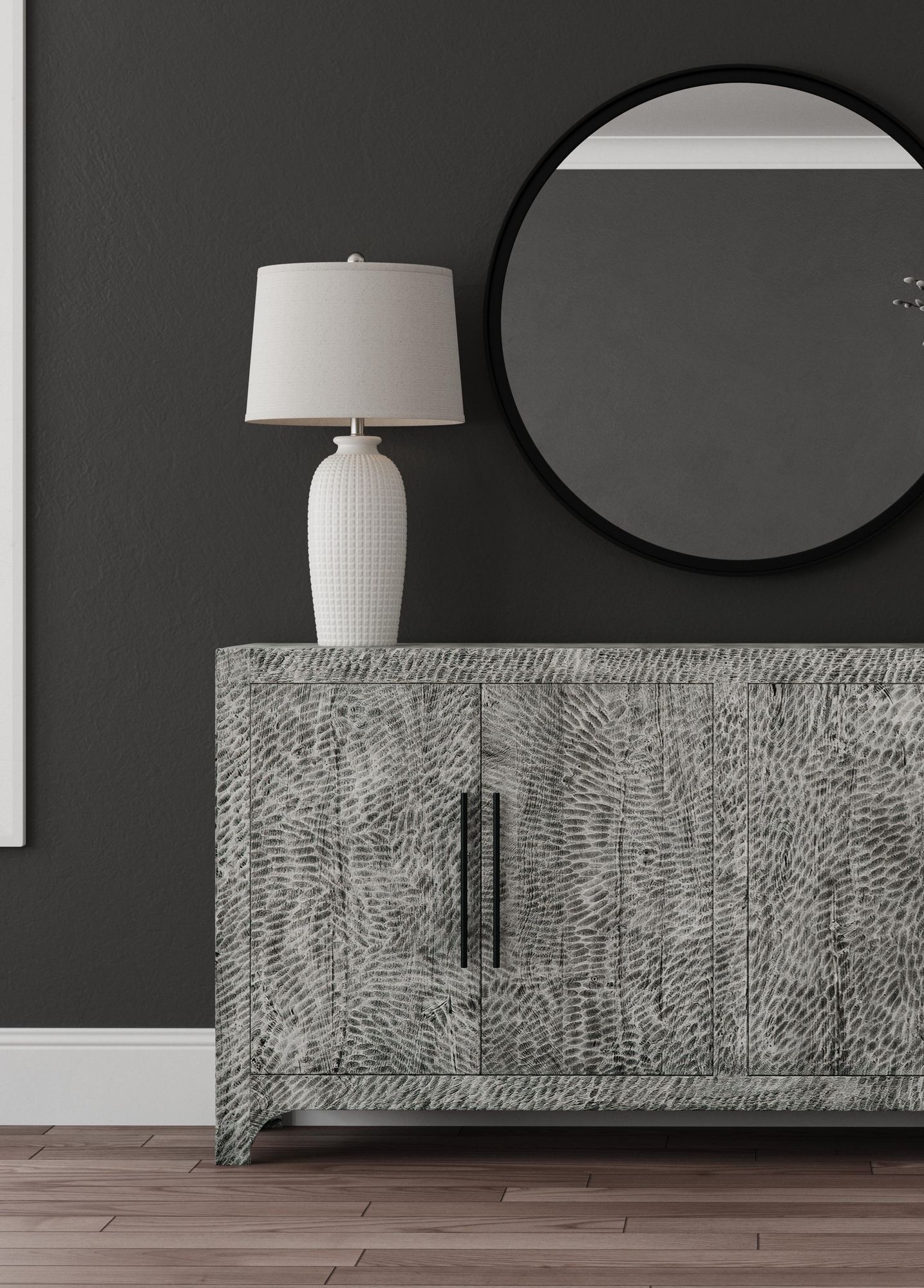 Image 5 Clancy 68" Long Gray Server more views