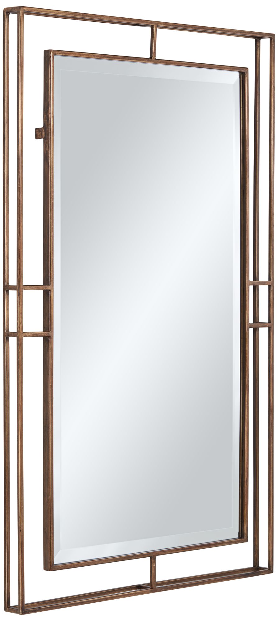 Clancy Antique Gold 24" x 40" Openwork Deep Wall Mirror - #87N55 ...