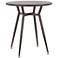 Clara 27 3/4" Wide Antique Metal 4-Seater Round Dining Table