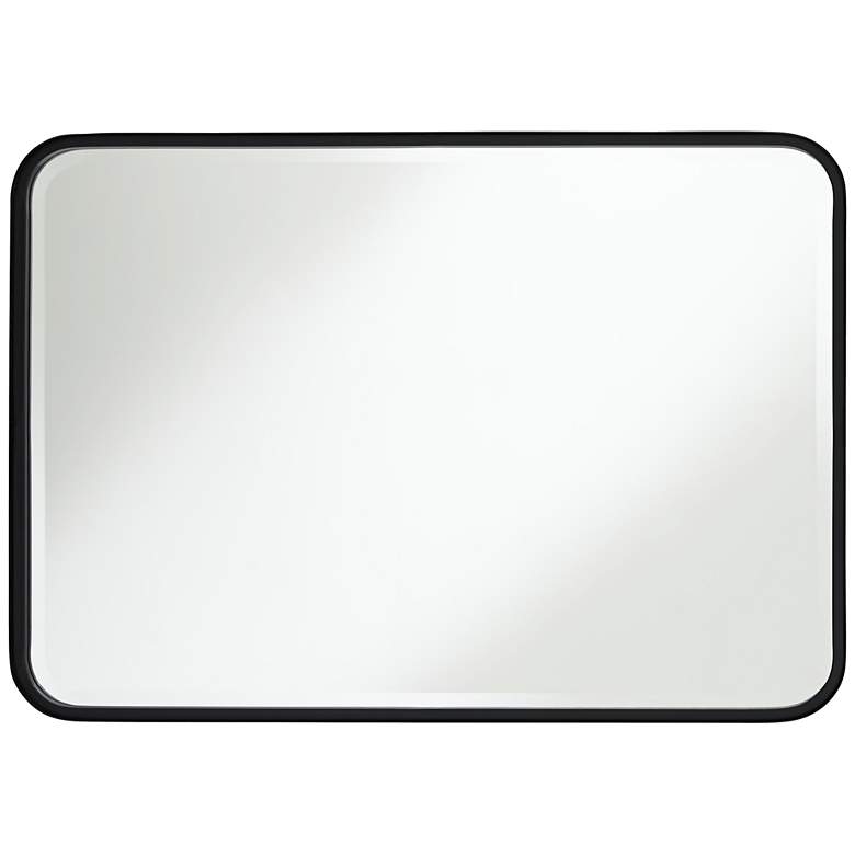 Image 5 Clara Black 24" x 34" Rounded Edge Rectangular Mirrors Set of 2 more views