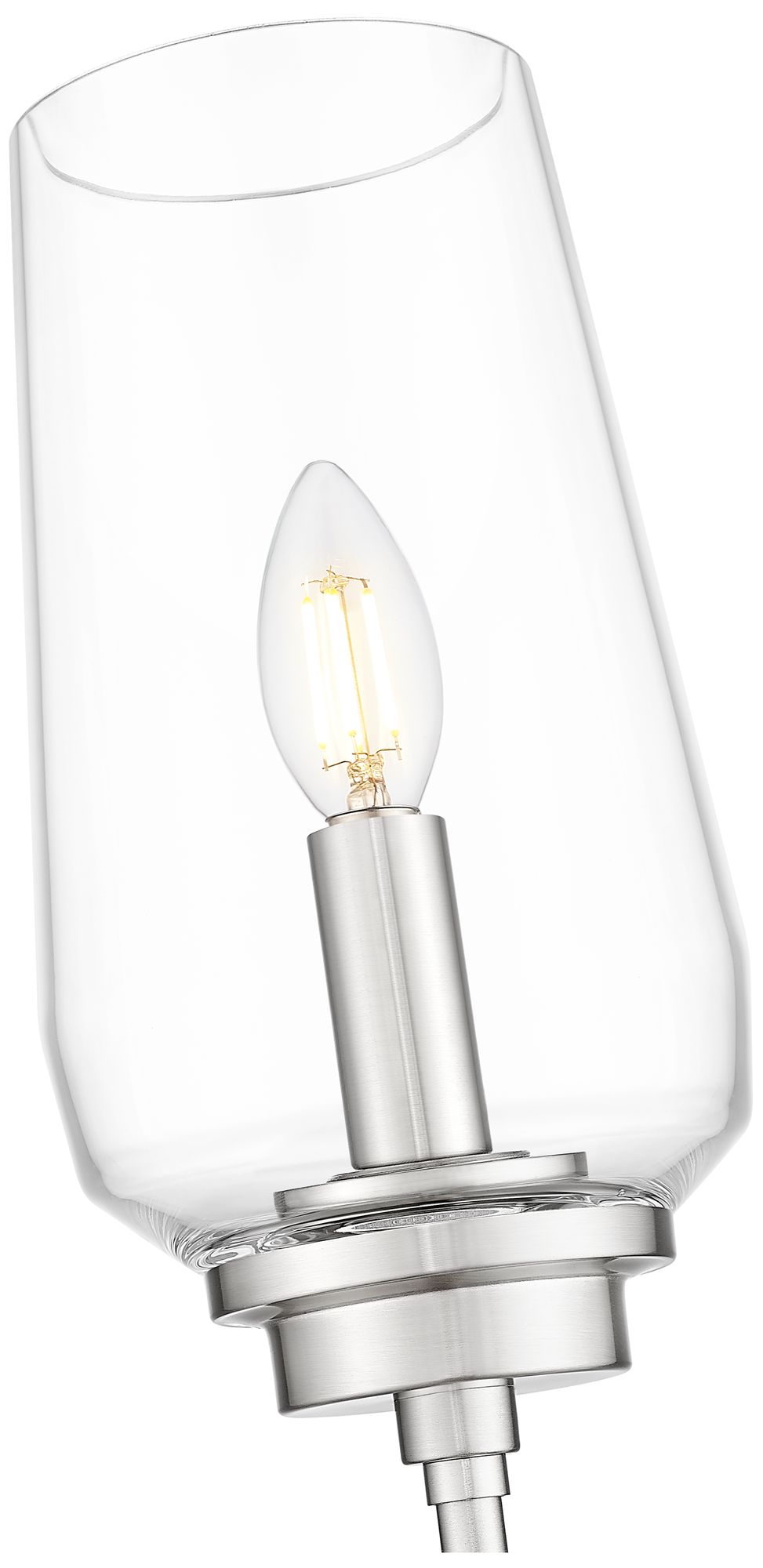 Image 6 Clara by Z-Lite Brushed Nickel 1 Light Wall Sconce more views