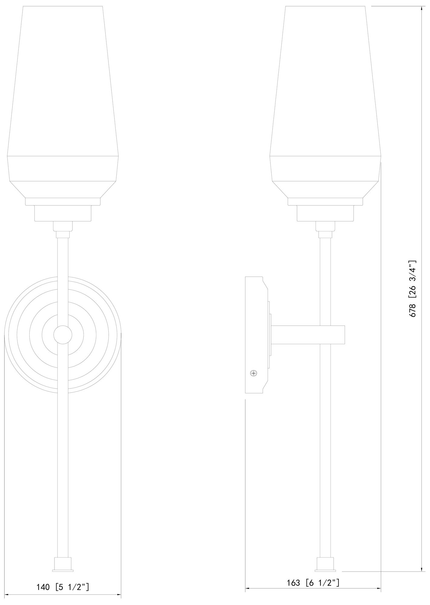 Clara by Z-Lite Brushed Nickel 1 Light Wall Sconce