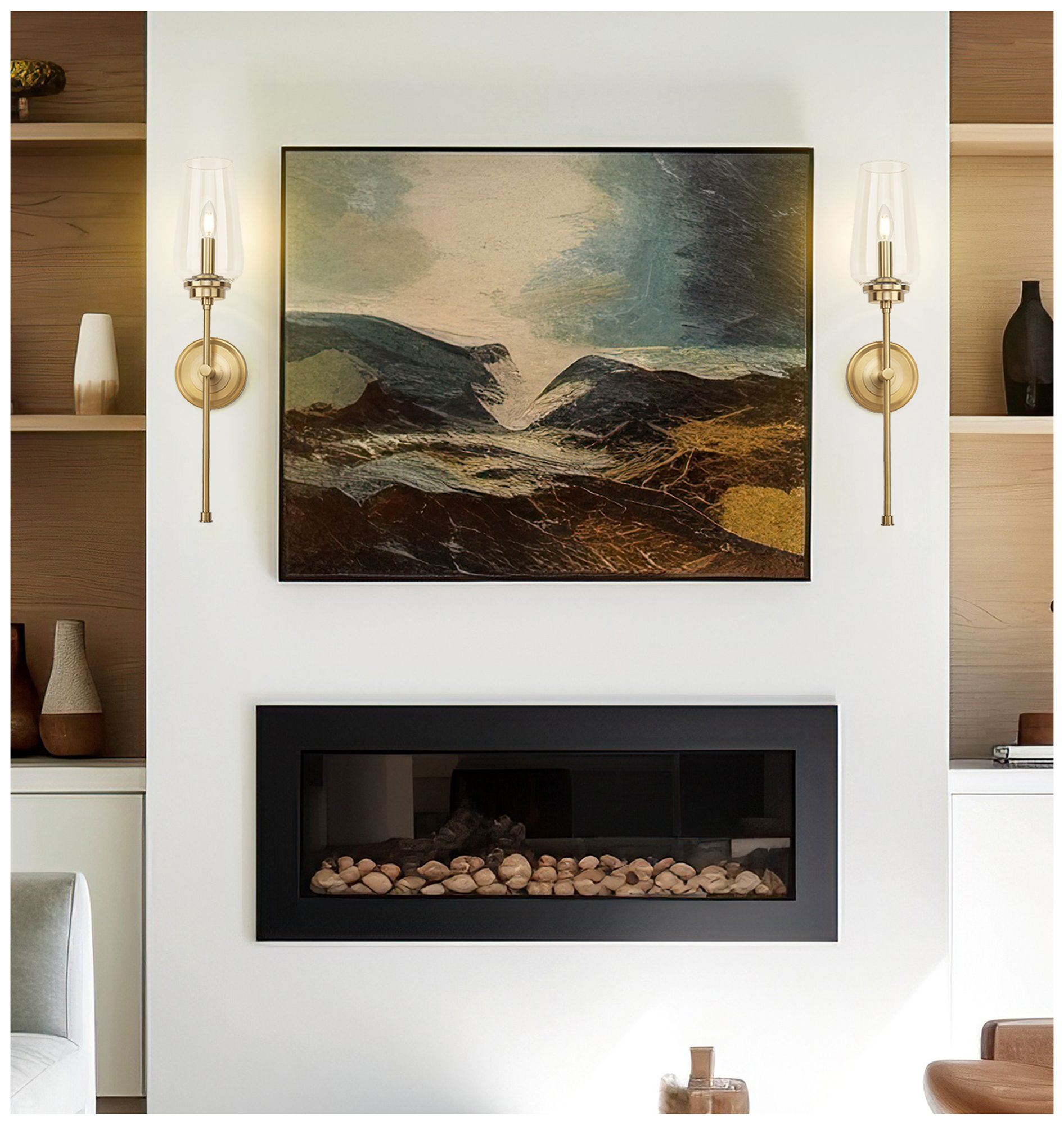 Image 2 Clara by Z-Lite Modern Gold 1 Light Wall Sconce more views