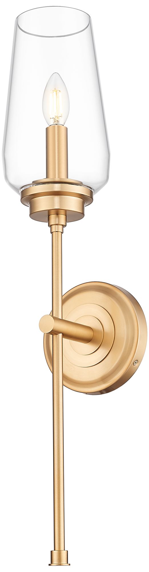 Image 5 Clara by Z-Lite Modern Gold 1 Light Wall Sconce more views