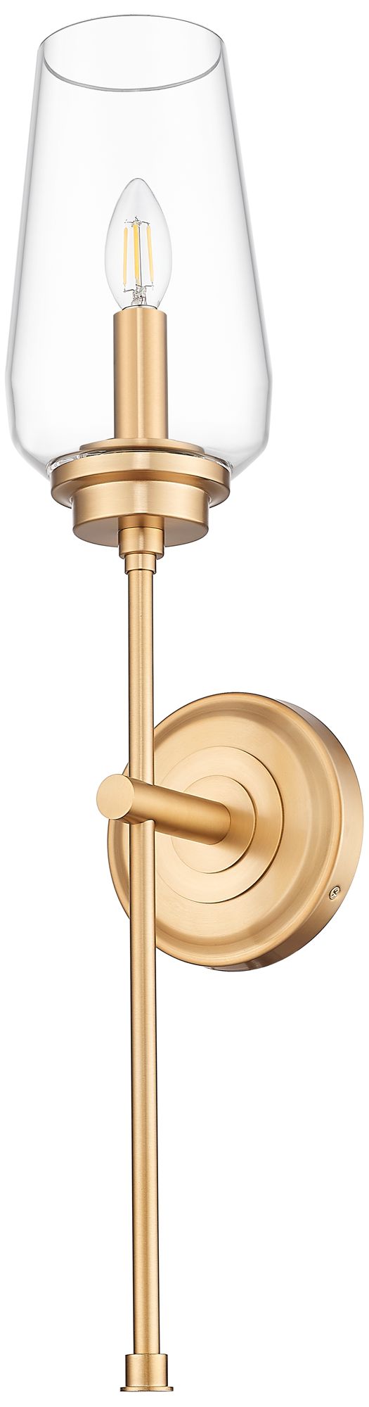 Image 7 Clara by Z-Lite Modern Gold 1 Light Wall Sconce more views