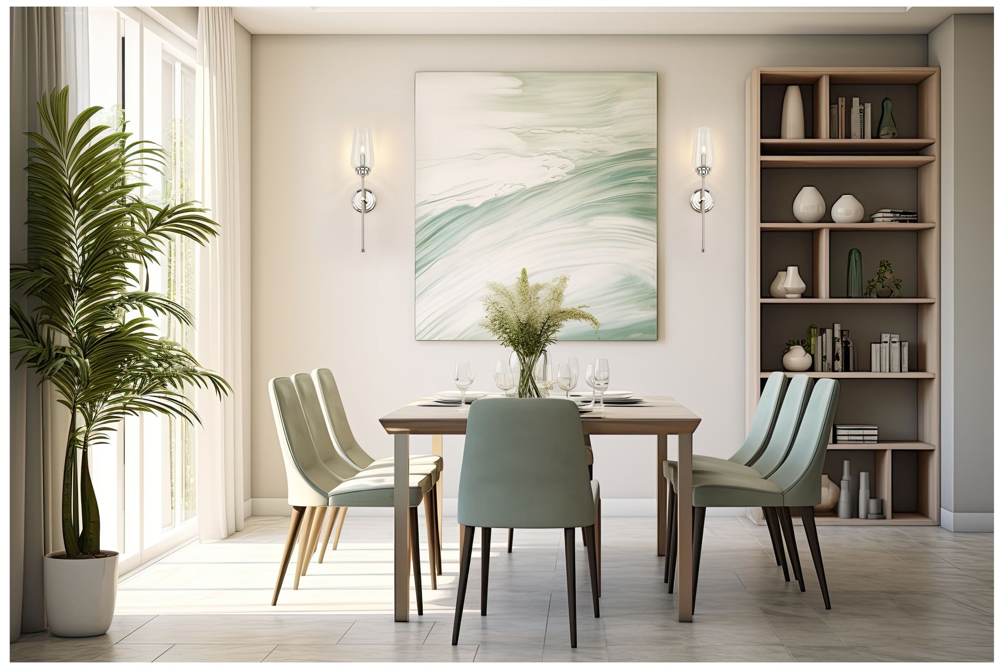 Image 3 Clara by Z-Lite Polished Nickel 1 Light Wall Sconce more views