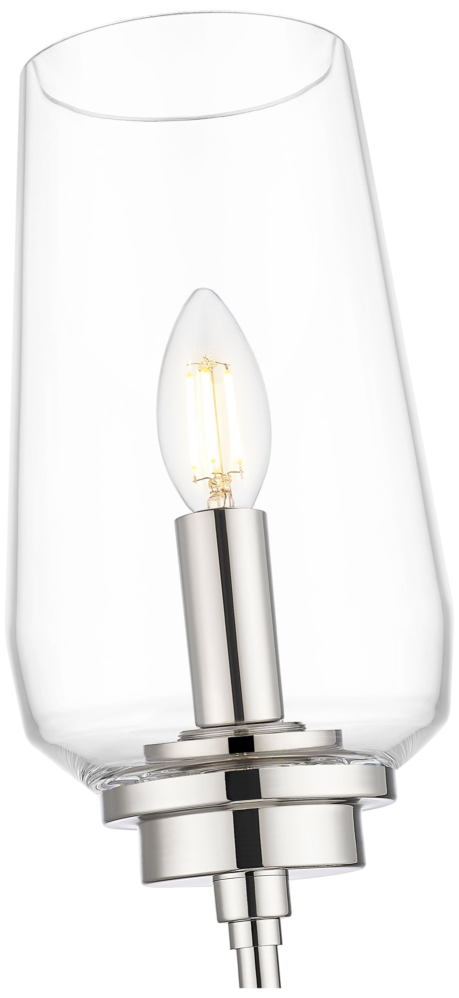 Image 6 Clara by Z-Lite Polished Nickel 1 Light Wall Sconce more views