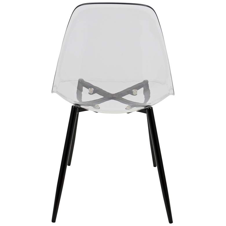 Image 5 Clara Clear and Black Dining Chair Set of 2 more views