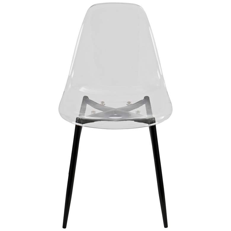Image 6 Clara Clear and Black Dining Chair Set of 2 more views