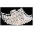 Clara Collection Flush Mount D14In H7In Lt:4 Chrome Finish