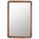 Clara Natural Brown 24" x 36 1/4" Rectangular Wall Mirror