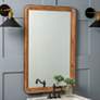 1_Clara Natural Brown 24" x 36 1/4" Rectangular Wall Mirror