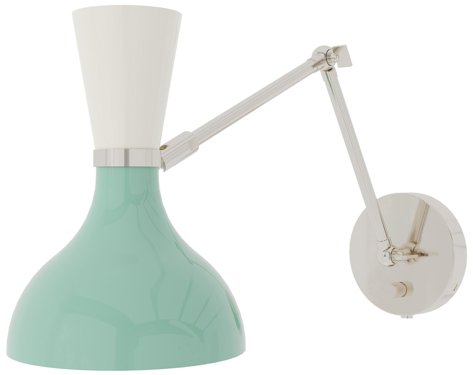 Clare 10.13"H Modern Brass Wall Sconce with Rose Water Made to Order