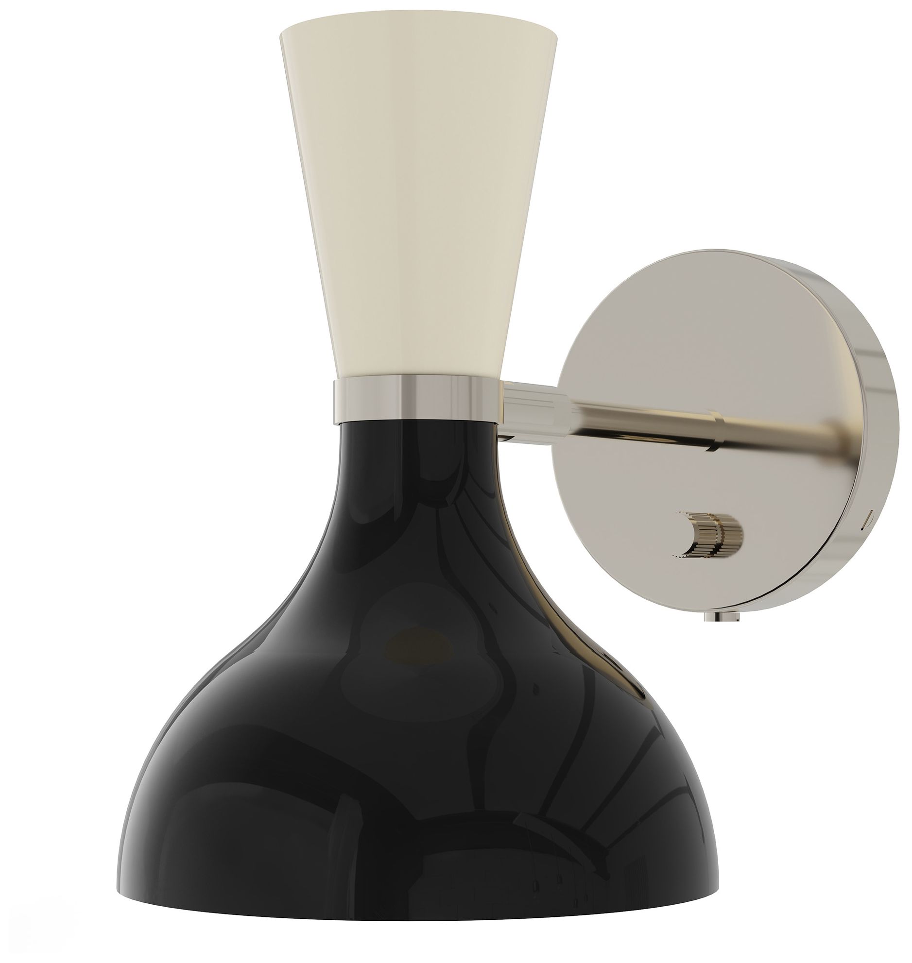 Clare 10.13"H Modern Brass Wall Sconce with Sugar Plum Made to Order