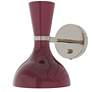 1_Clare 10.13"H Polished Nickel Adjustable Armed Wall Sconce w/ Sunset Shade