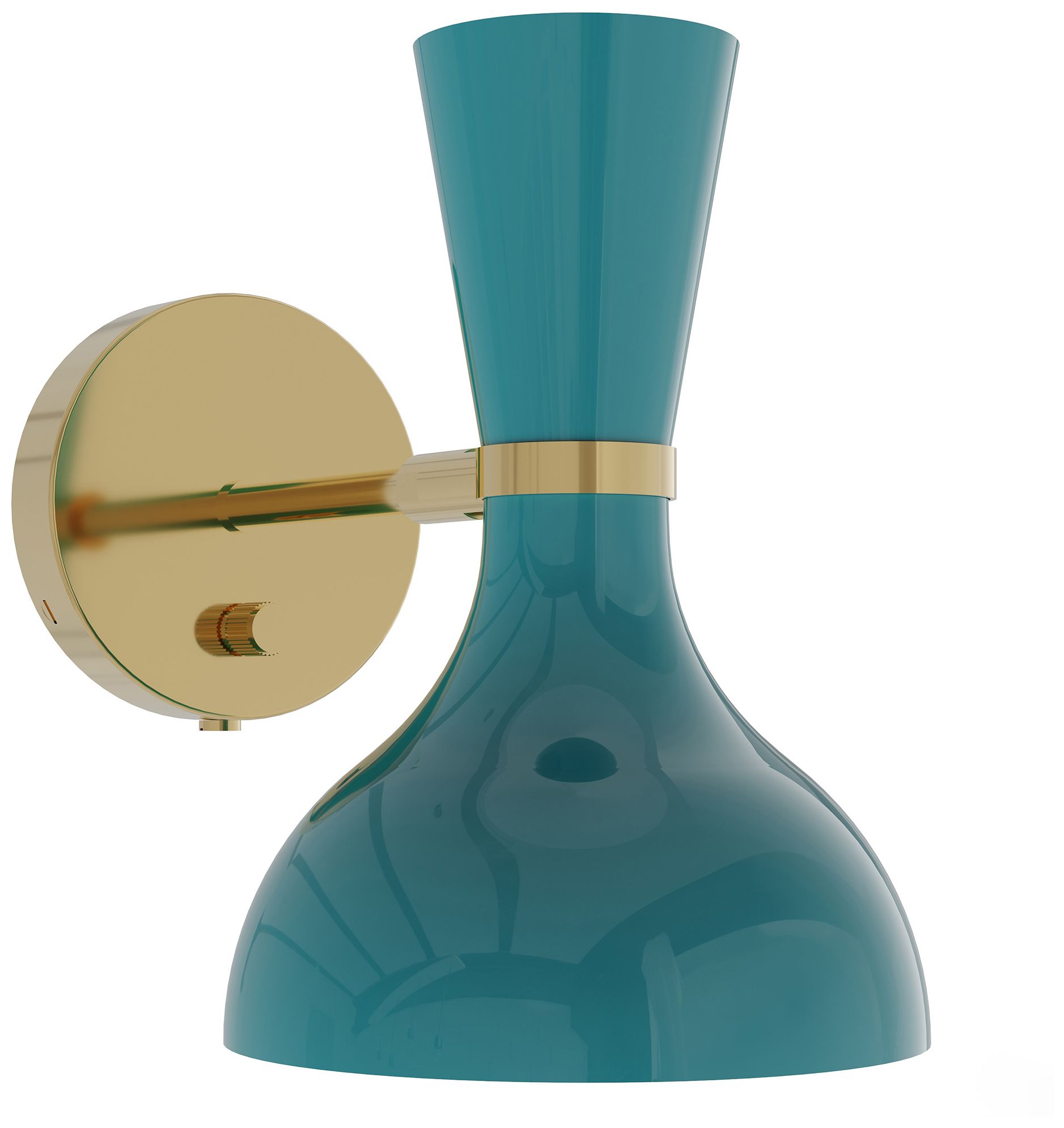 Clare 10.13"H Polished Nickel Finish Wall Sconce with Mint Made to Order