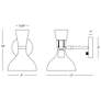 2_Clare 10.13" High Modern Brass Finish Wall Sconce with Oxblood Shade more views