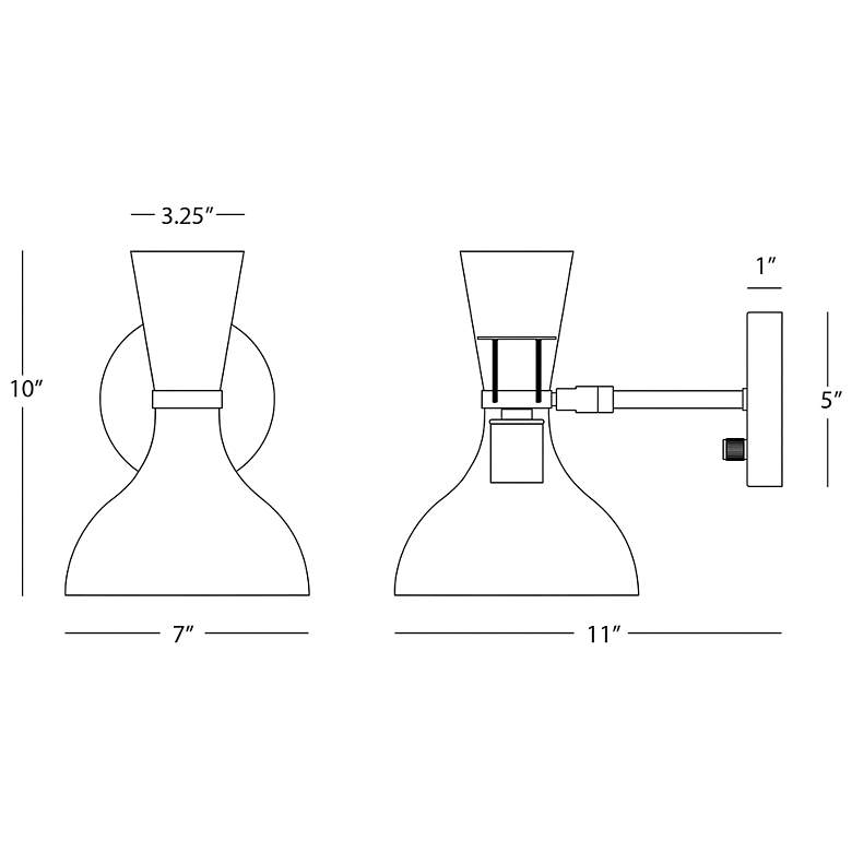 Image 2 Clare 10.13" High Polished Nickel Finish Wall Sconce with Rose Water Shade more views