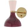 1_Clare 10.13" High Polished Nickel Finish Wall Sconce with Sugar Plum Shade
