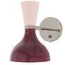 1_Clare 10.13" High Polished Nickel Finish Wall Sconce with Sunset Shade