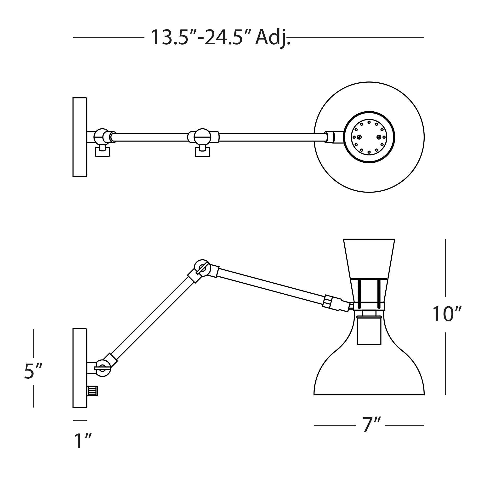 Image 2 Clare 10.13" High Polished Nickel Wall Sconce with Baby Blue/Lily Shade more views