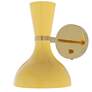 1_Clare 10.13" High Polished Nickel Wall Sconce with Obsidian/Bone Shade