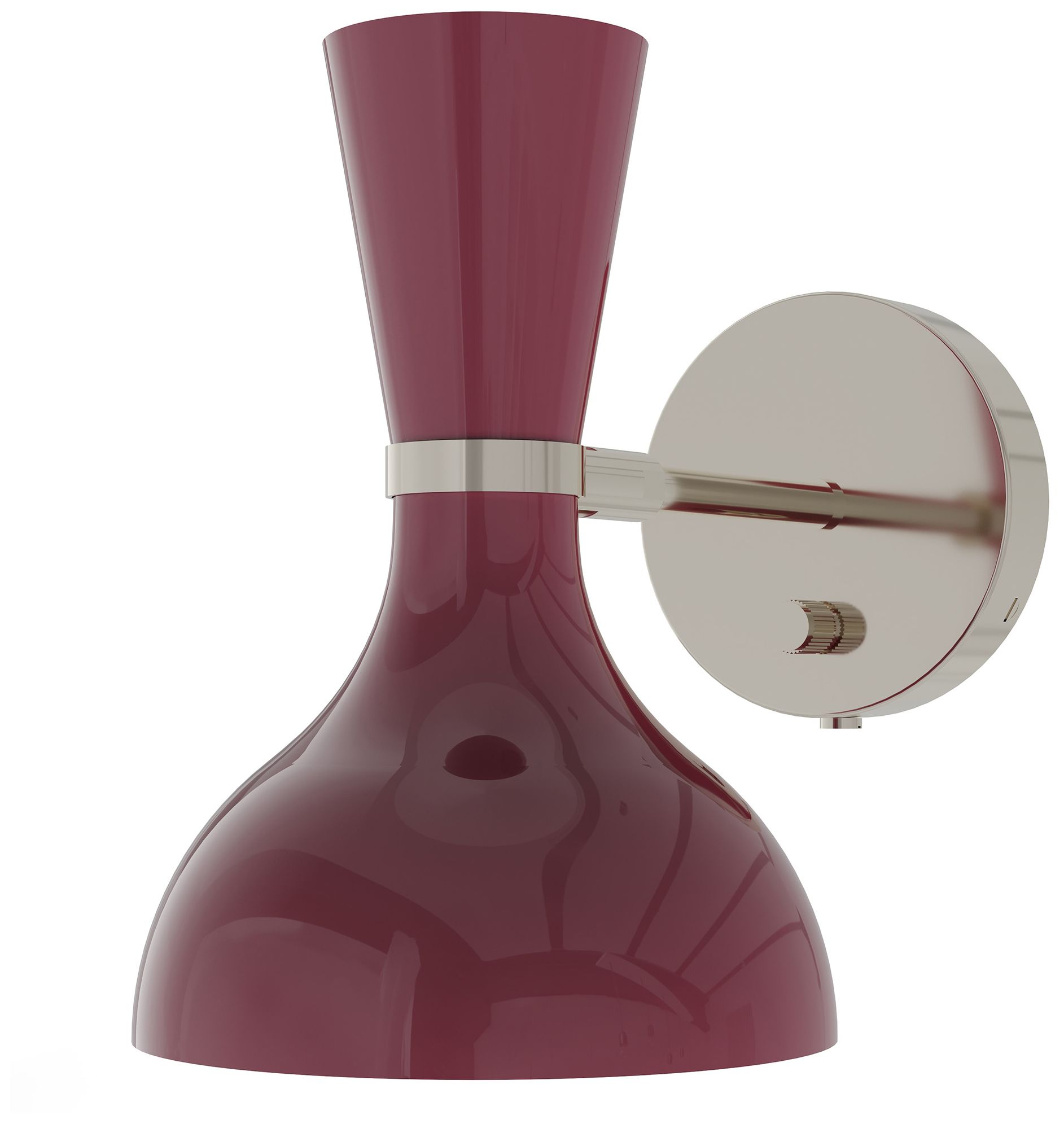 Clare 10.13" Nickel Adjustable Armed Wall Sconce w/Sunset Made to Order