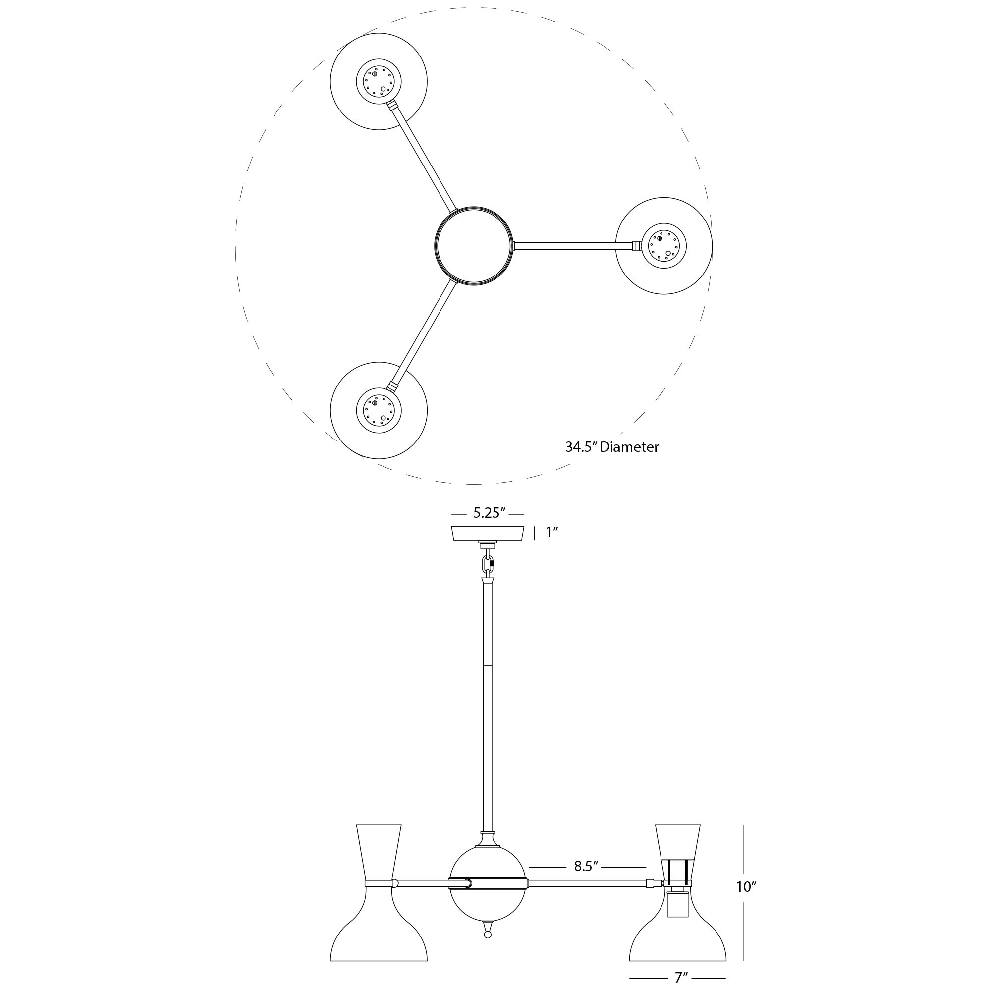 Image 2 Clare 27.75" Wide Polished Nickel Finish Chandelier with Rose Water Shade more views