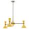 Clare 27.75" Wide Polished Nickel Finish Chandelier with Sunset Shade