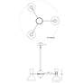 2_Clare 27.75" Wide Polished Nickel Finish Chandelier with Sunset Shade more views