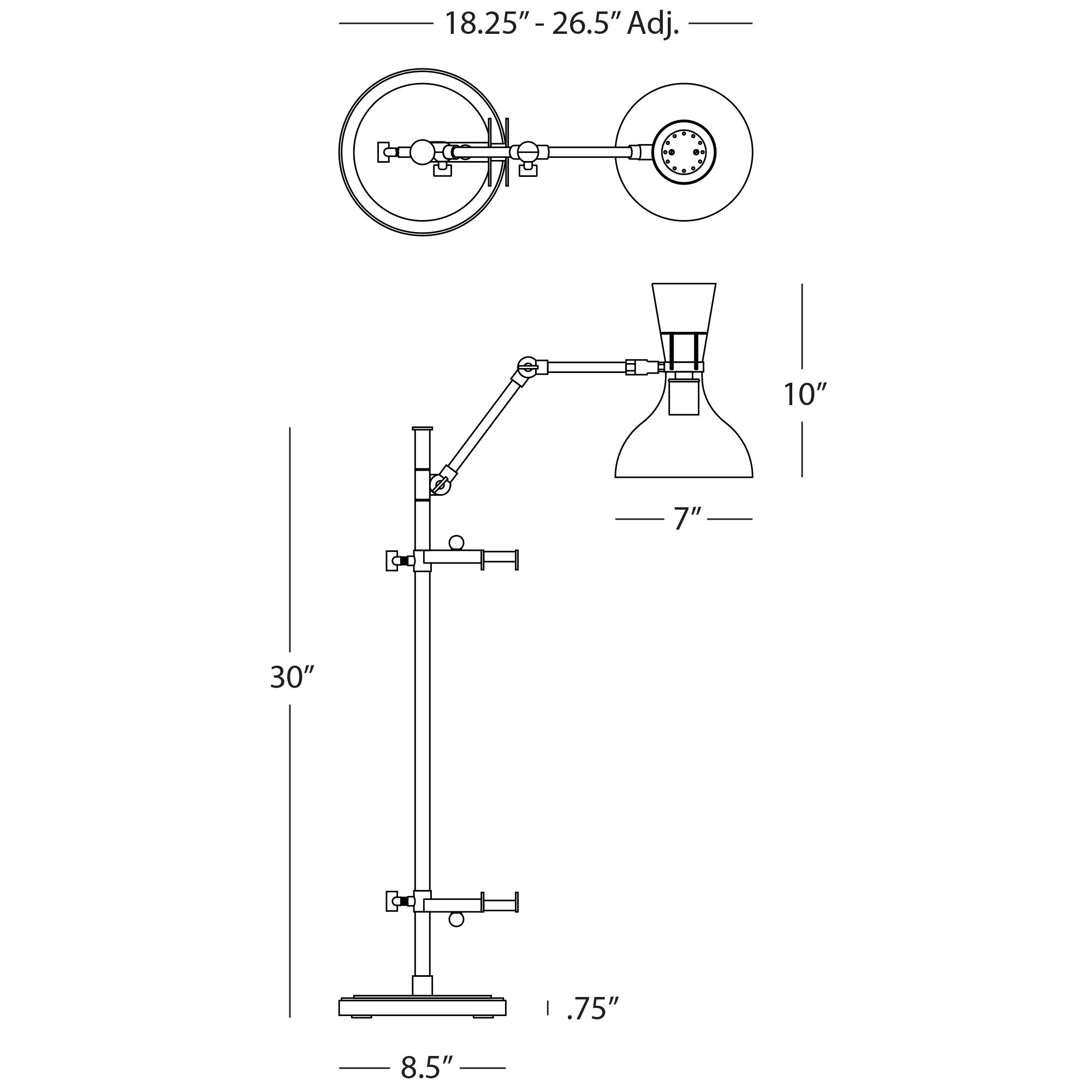 Image 2 Clare 30.38"H Polished Nickel Finish Easel Table Lamp w/ Rose Water Shade more views