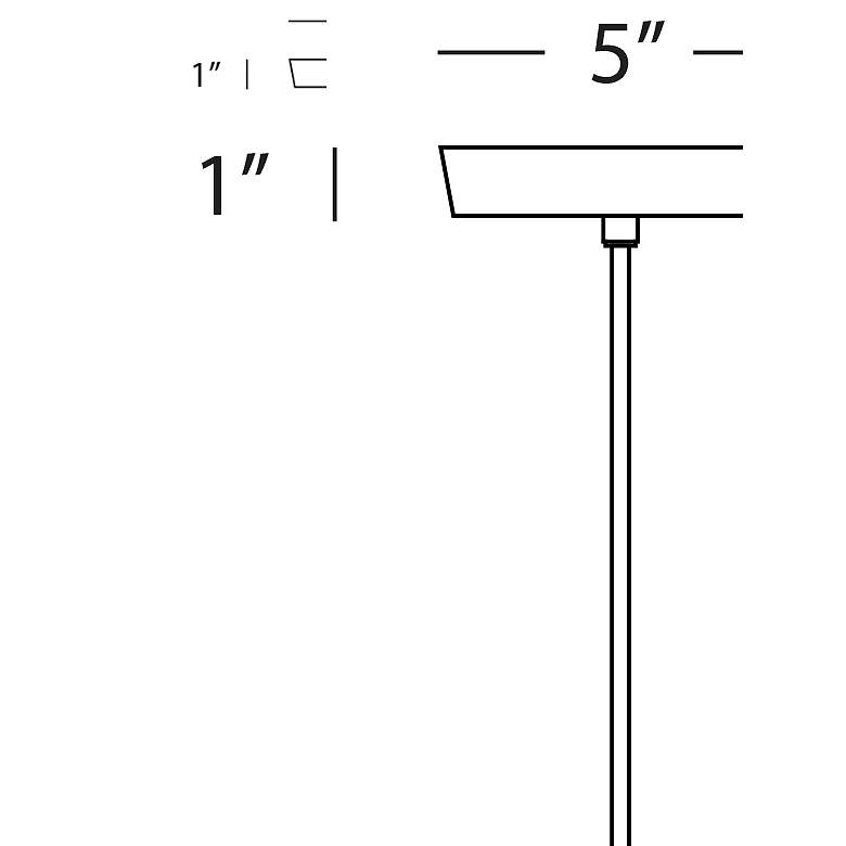 Image 2 Clare 7" Wide Modern Brass Finish Pendant with Mint/Lily Shade more views