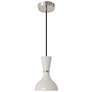 Clare 7" Wide Polished Nickel Finish Pendant with Lily Shade