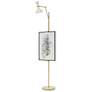1_Clare 76" High Modern Brass Finish Floor Easel with Lily Shade