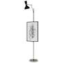 1_Clare 76" High Polished Nickel Finish Floor Easel with Obsidian Shade