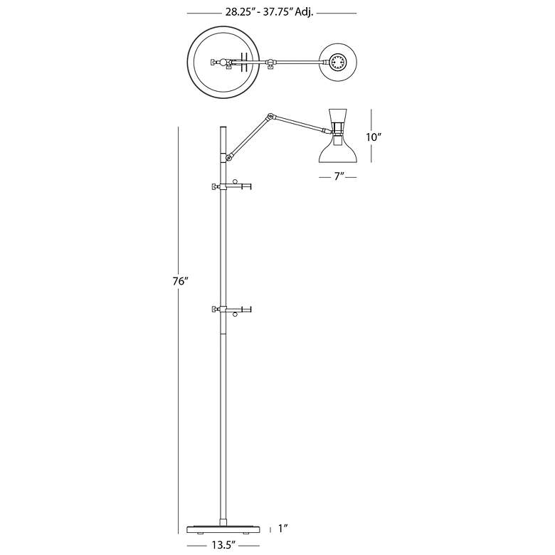 Image 2 Clare 76" High Polished Nickel Floor Easel with Sugar Plum/Rose Water Shade more views