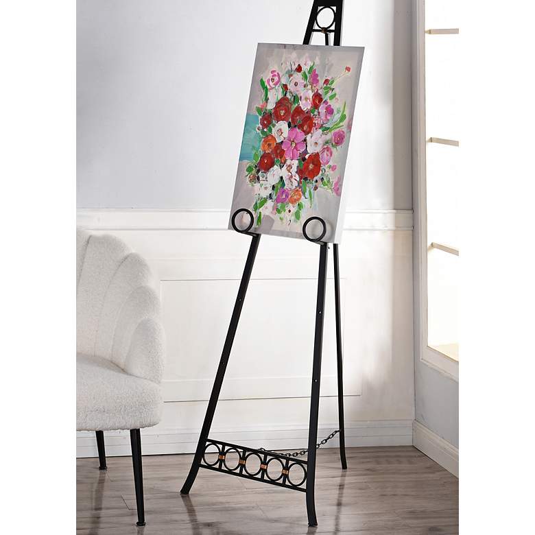 Image 1 Clare Dark Bronze Metal Adjustable Floor Easel