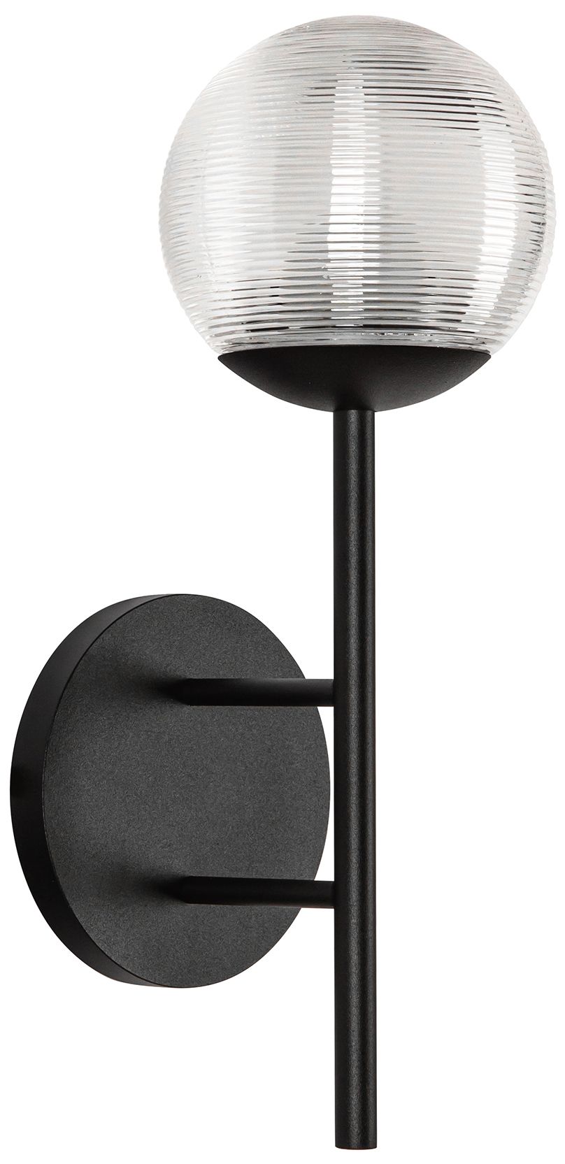 Image 2 Claremont 13-in 1 Light Black/Glass Integrated LED Outdoor Wall 6W Kuzco more views